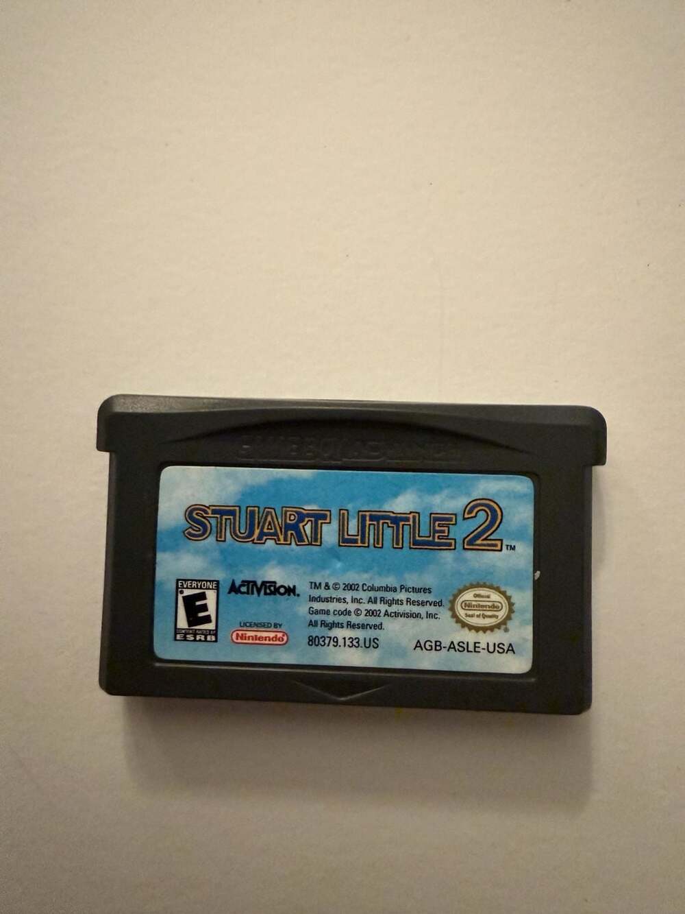 Stuart Little 2 Game Boy Advance GBA Video Game Cartridge